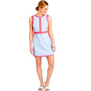 Vineyard Vines Blue and Pink Striped Dress